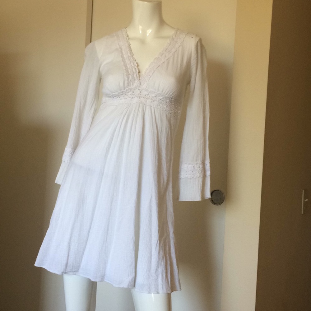 Whimsical white dress